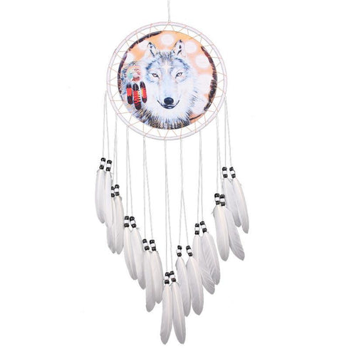 Attrape Rêve Loup Blanc